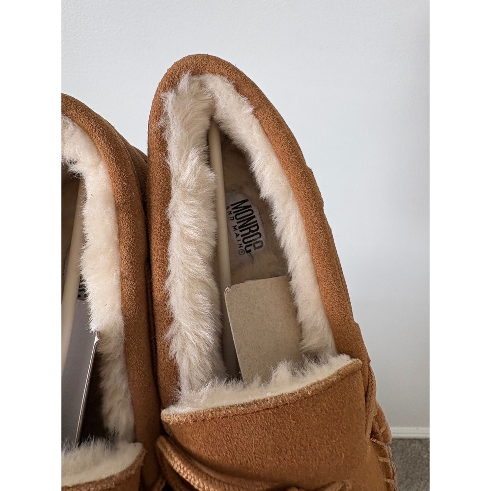 New Monroe and Main Suede Moccasins – Brown – Women's Size 6 - Picture 3 of 6